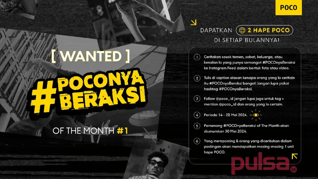 POCO Gelar #POCOnyaBeraksi of The Month Berhadiah Ponsel