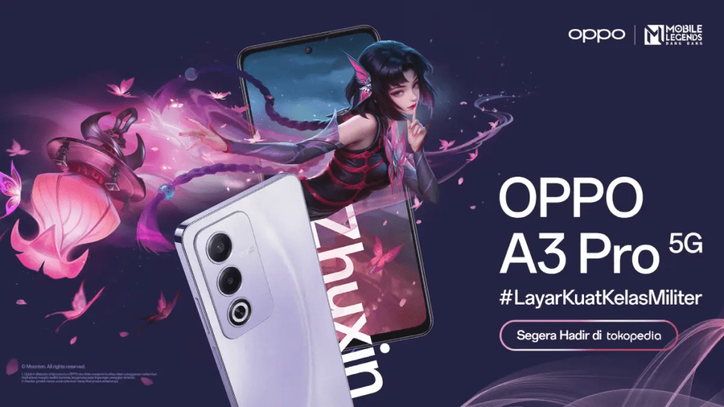 Gandeng Mobile Legends, OPPO A3 Pro 5G Segera Hadir