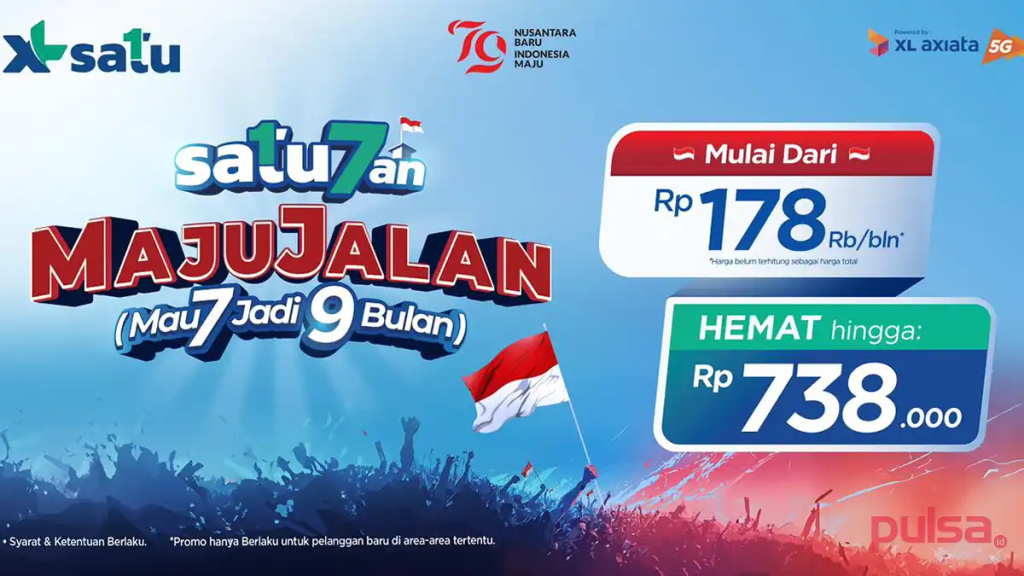 Rayakan HUT RI ke-79, XL Axiata Hadirkan Promo Spesial Hingga 45%