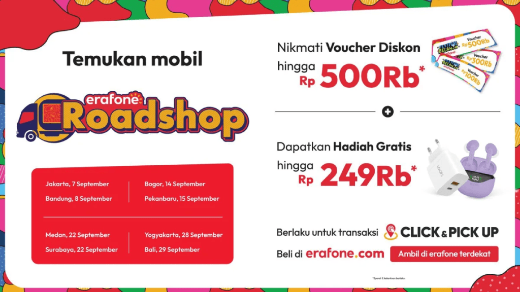 Erajaya Digital Gelar erafone Roadshop, Kenalkan Click & Pickup